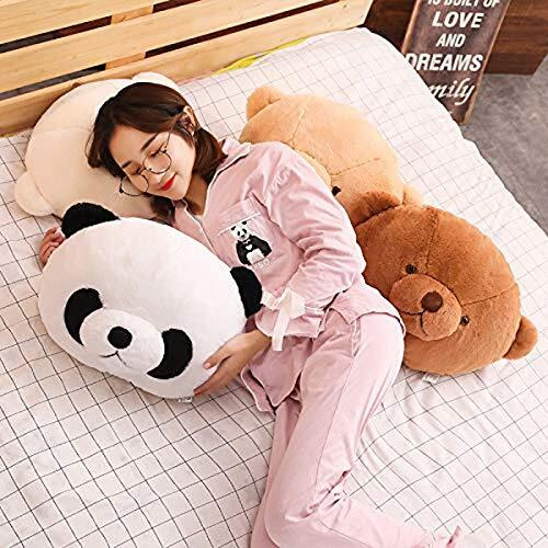 Hug 'N' Feel Soft Toys Soft Toys Long Soft Lovable Hugable Cute Giant Life Size Teddy Figure Bear Plush & Stuffed Toys (Head Pillow, Panda) Lovely Teddy Figure