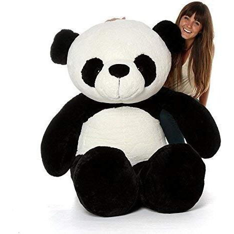 Hug 'N' Feel Soft Toys Soft Toys Long Soft Lovable Huggable Cute Giant Life Size Teddy Figure Child Safe Best For Birthday Gift Valentine Gift For Girlfriend 6 Feet Panda Plush & Stuffed Toys