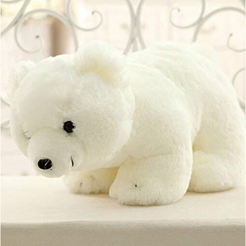 Hug 'N' Feel Soft Toys Cute Polar Bear Stuffed Soft Toy For Kids Plush & Stuffed Toys (White-Pollerbear-25 Cm) Lovely Teddy Figure