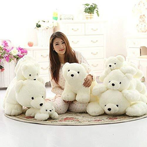 Hug 'N' Feel Soft Toys Cute Polar Bear Stuffed Soft Toy For Kids Plush & Stuffed Toys (White-Pollerbear-25 Cm) Lovely Teddy Figure
