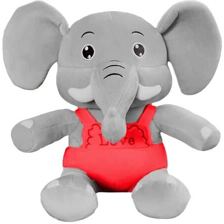 Hug 'N' Feel Soft Toys Elephant Plush - 35Cm Multi-Color Stuffed Animal For Girls, Babies, Home Decor - Best Cartoon Gift For Kids