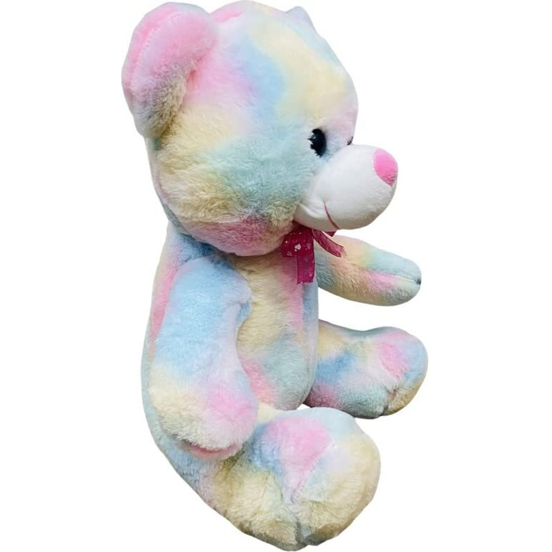 Hug 'N' Feel Soft Toys Super Soft Stuffed Teddy Bear Plush Toy Teddy Bear Cuddly Baby Soft Toy For Girls Birthday Gift Items (55 Cm) Rainbow Teddy