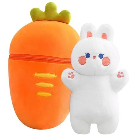 Hug 'N' Feel Soft Toys Rabbit A Huggable Carrot Rabbit Adventure The Perfect Birthday Surprise For Child (Size 30Cm)