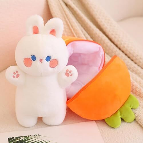 Hug 'N' Feel Soft Toys Rabbit A Huggable Carrot Rabbit Adventure The Perfect Birthday Surprise For Child (Size 30Cm)