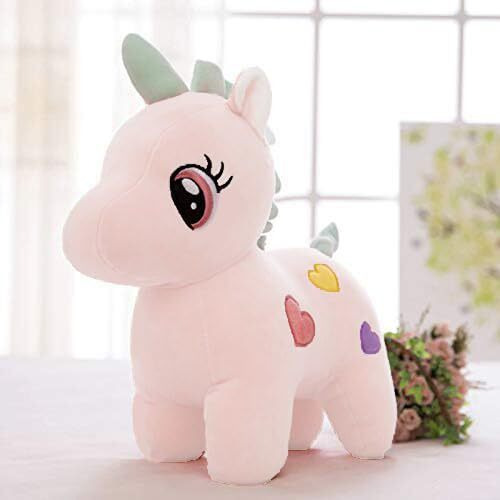 Hug 'N' Feel Soft Toys Soft Long Soft Lovable Hugable Cute Giant Life Size Teddy Bear Plush & Stuffed Toys (32 Cm Unicorn, Pink)