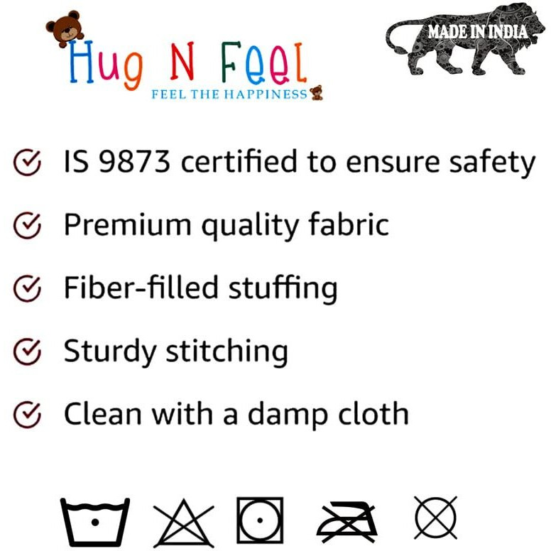 Hug'N'Feel Soft Toys Big Teddy Bear Wearing Get Well Soon T-Shirt 3 Feet Chocolate Brown_T Shirt_Get Well Soon Plush & Stuffed Toys