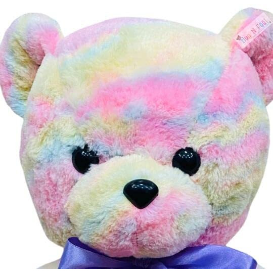 Hug 'N' Feel Soft Toys Super Soft Stuffed Teddy Bear Plush Toy Teddy Bear Cuddly Baby Soft Toy For Girls Birthday Gift Items (60 Cm) Rainbow Teddy