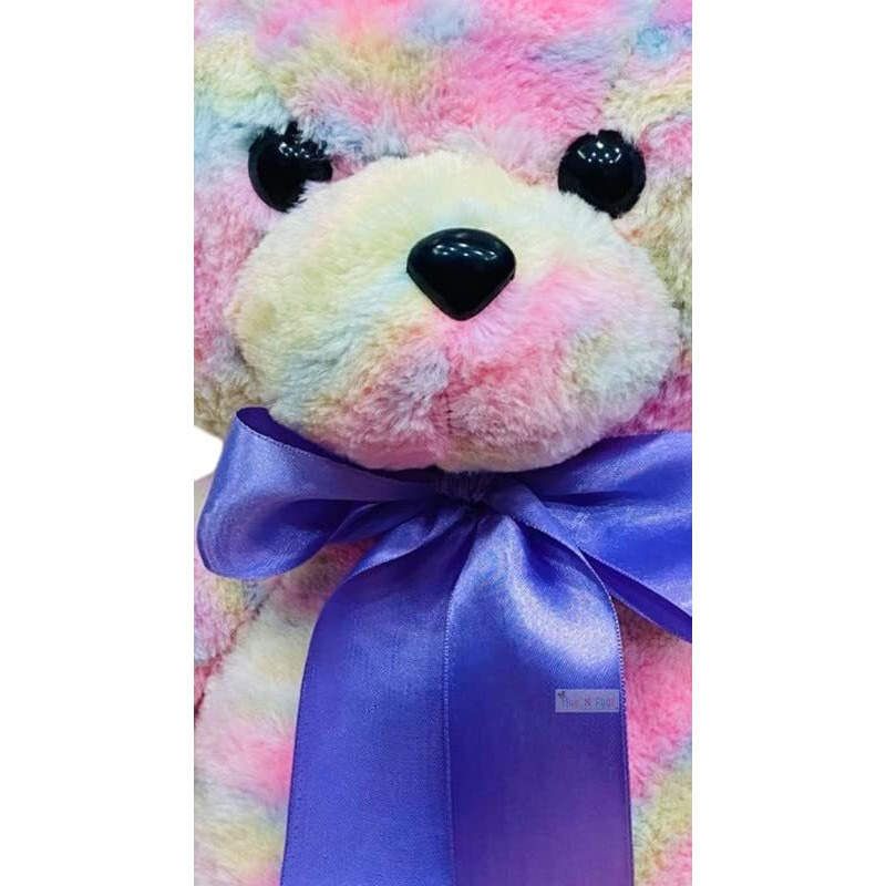 Hug 'N' Feel Soft Toys Super Soft Stuffed Teddy Bear Plush Toy Teddy Bear Cuddly Baby Soft Toy For Girls Birthday Gift Items (60 Cm) Rainbow Teddy