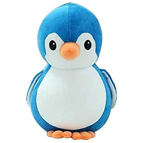Hug 'N' Feel Soft Toys Long Soft Lovable Hugable Cute Giant Teddy Bear Plush & Stuffed Toys (Soft Toys, Penguin 18 Cm Blue)