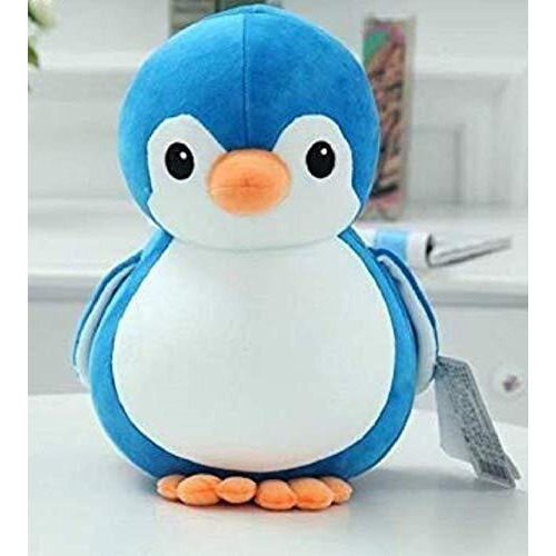 Hug 'N' Feel Soft Toys Long Soft Lovable Hugable Cute Giant Teddy Bear Plush & Stuffed Toys (Soft Toys, Penguin 18 Cm Blue)