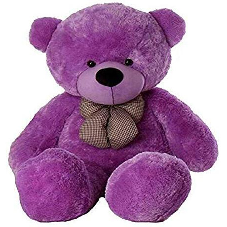 Hug 'N' Feel Soft Toys Loveable Hugable Cute 3 Feet Long Teddy Bear Purple Plush & Stuffed Toys (Best For Someone Special) 91 Cm