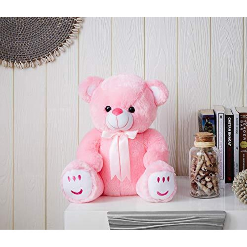 Hug 'N' Feel Soft Toys Teddy Bear, Cute, Soft Toy (33 Cm,Pink), Great Birthday Gift