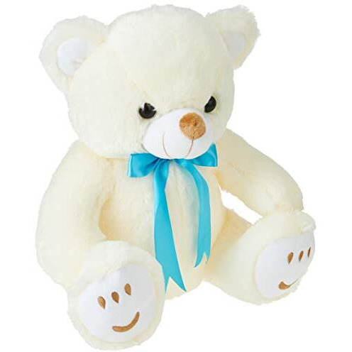 Hug 'N' Feel Soft Toys Teddy Bear, Cute, Soft Toy (33 Cm, White, Cream), Great Birthday Gift
