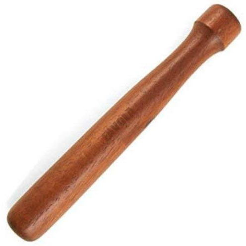 Nj Sheesham Wooden Muddler Bar Tool, 10 - Inch Hardwood Mojito Muddler With Flat Head, Commercial Grade Cocktail Drink Muddlers, Bar Accessories 1 Pc.