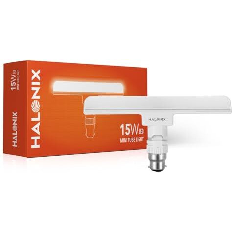 Halonix 15 Watts B22D Led Bulb Tube Light | Color- White | Pack Of 1 | T-Bulb