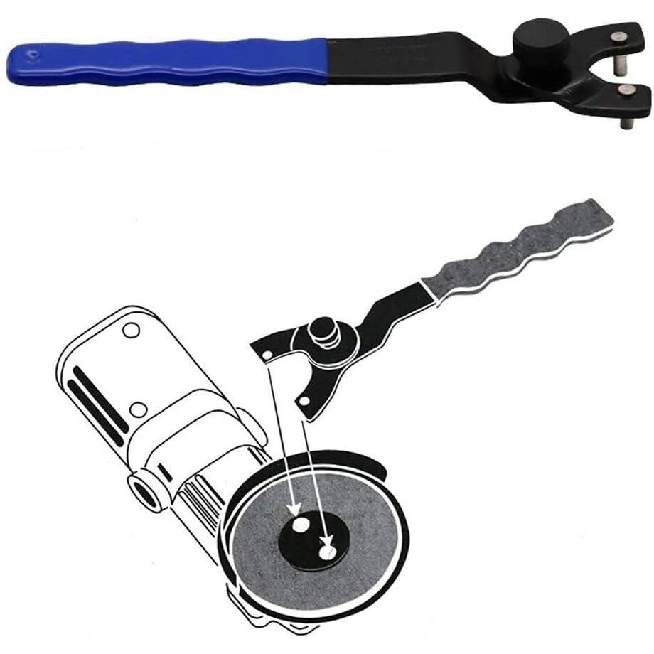 Aasons Angle Grinder Wrench, Durable Universal Pin Spanner Wrenches Rotating Nut Adjustable Steel For Bench Grinders For Circular Saws Lock-Nut Wrench