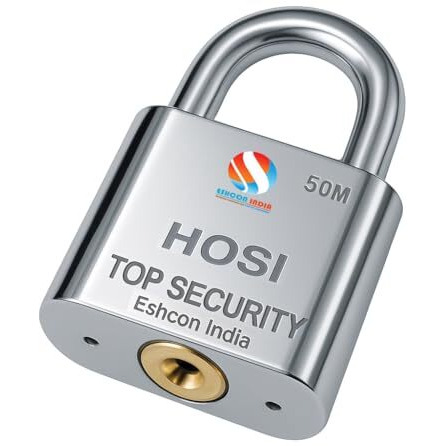 Eshcon Full Brass Cylinder Padlock With 3 Abloy Keys 50Mm Disc Tumbler [Imported] Detainer Discs Padlock (Style May Slightly Vary)