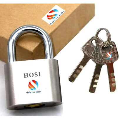 Eshcon Full Brass Cylinder Padlock With 3 Abloy Keys 50Mm Disc Tumbler [Imported] Detainer Discs Padlock (Style May Slightly Vary)