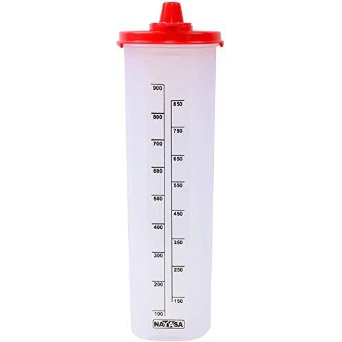 Nayasa Superplast Plastic Oil Dispenser 1 Litre, Red, Pack Of 1