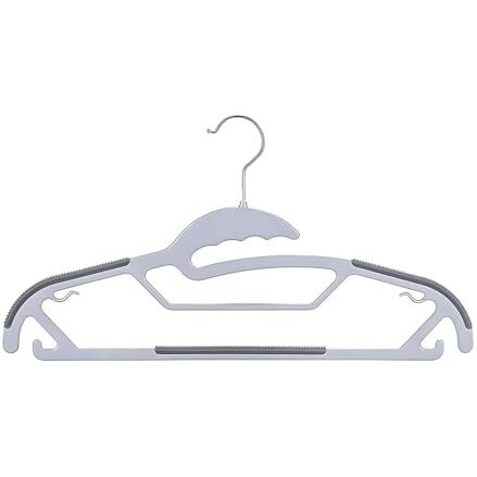 Soros Clothes Hangers (Pack Of 10) With Non-Slip Pads, Space Saving, 6 Mm Thickness, Super Lightweight Organizer, Clothes Hanger For Wardrobe, Clothing Hanging (Dh19Plgrb)
