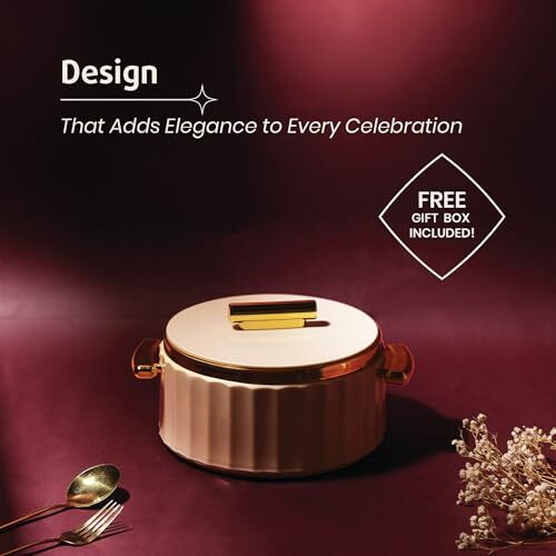 Selvel Camry Casserole Insulated Hot Pot With Stainless Steel Inner Single 1700Ml | Roti Casserole | Hot Box For Kitchen | Chapati, Roti, Biryani | Keeps Food Hot & Fresh (Ivory)