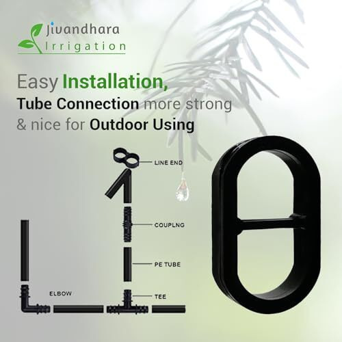 Jivandhara Irrigation-Drip Irrigation End Cap 16Mm Black (100 Pcs)