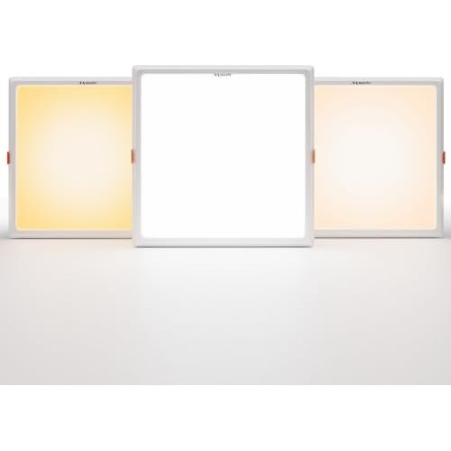 Murphy 15W Recessed Square Trimless Led Panel Light | 3-In-1 Colour Changing  Cool White/Neutral White/Warm White  Pack Of 2