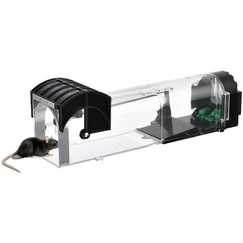 Druri Rat Trap Cage For House Garden Patio, 32 Cm Humane Mouse Trap Enlarged No Kill Reusable Catch And Release Smart Rat Catcher Trap For Home, Rodent Trap For Mice, Pets (1)