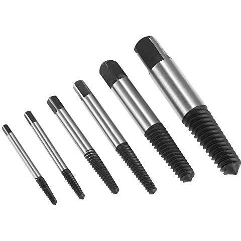 Wagela Drill Bit Set - Damaged Bolt & Screw Extractor Removal Tool (5Pcs/Set, 6Pcs Screw Extractor)