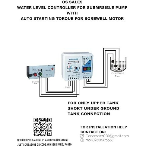 Os Sales Automatic Water Level Controller For Submersible With Auto Starting Torque Supported To All Type Of Motors