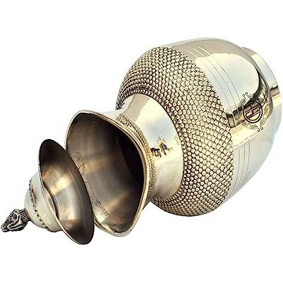 Dsh Crafting Your Curiosity Designer Brass Jug With Lid For Storage & Serving Water Home & Hotel Restaurant And Gift Item.