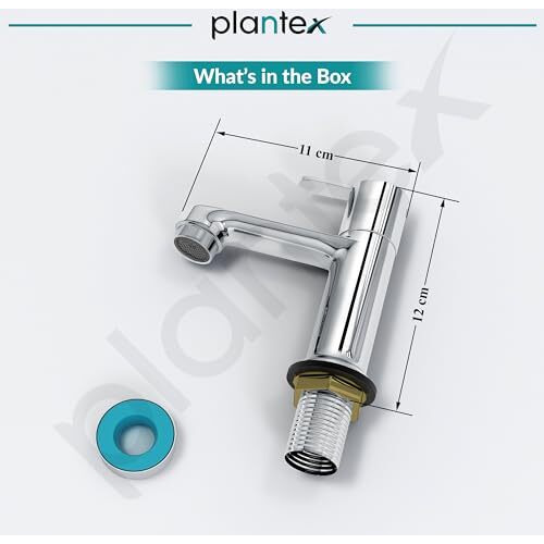 Plantex Pure Brass Pillar Tap For Wash Basin With Water Saving Aerator/Wash Basin Tap/Taps For Basin- 7 Year Warranty By Plantex-(Flo-803-Chrome)