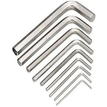 Hanumex Hex Allen Key Set For General Purpose Use With Pvc Holder 9-Piece Steel Hexkey Set Ideal For Repair & Maintenance For Home & Diy Use -1.5 To 10Mm