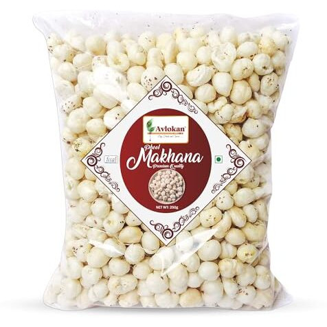Avlokan Makhana Foodyoga Healthy Snacks 250Gm Antioxidant Rich Lotus Seeds Fox Nuts Gluten Free Diet Food (250G)