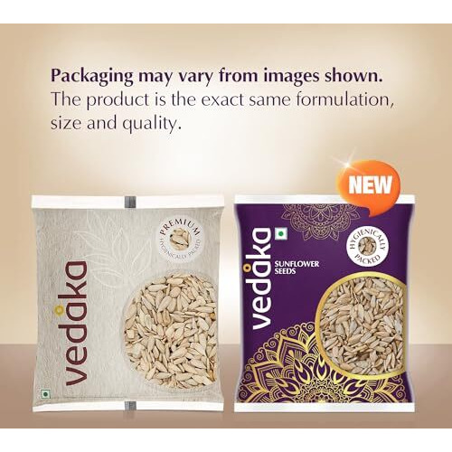 Amazon Brand - Vedaka Raw Seeds Combo | 500G | 100 G Each - Watermelon Seeds, Chia Seeds, Pumpkin Seeds, Flax Seeds, Sunflower Seeds