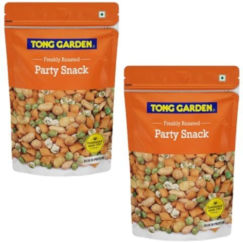 Tong Garden 450Gm Party Snack Mix | Crispy Green Peas, Peanuts & Sesame Seeds With Bold Spices | Perfect Snack For Any Event (Pack Of 2)