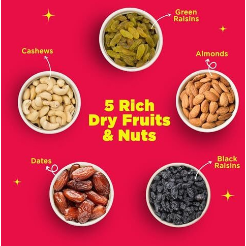 Yogabar Panchmeva Premium Nuts And Dry Fruits Mix- 850 Gm-Jar