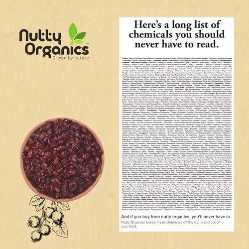 Nutty Organics Cranberry 500 Gm | Dry Fruit & Berries | High In Nutrients & Antioxidants | Healthy & Nutritious Snack | Perfect For Salads & Baking