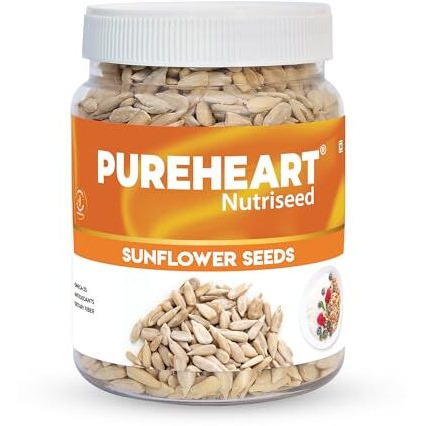 Pureheart Premium Raw Sunflower Seeds For Eating 250 Gm - Protein, Fibre And Antioxidants Rich Superfood For Heart Health, Immune Support, Healthy Diet Snack For Skin
