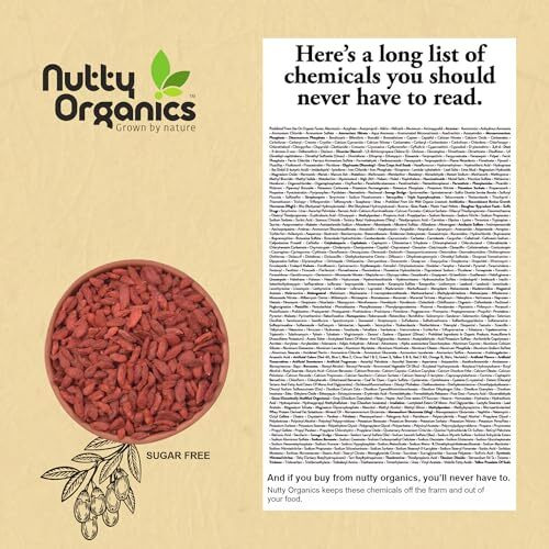 Nutty Organics Dried Goji Berries 400 Gm | High In Vitamin A & Rich In Antioxidants | Immunity Booster Goji Berry Toppings For Fruit Salads & More