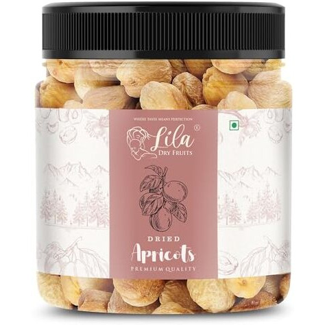 Lila Dry Fruits Apricots 500 G X 2,100% Natural Dried Afghani Apricot|Naturally Sweet Khubani|Dry Fruit Khurbani Ideal For Snacking,Baking,Cooking & Toppings|Perfect For Giftings,1000 Grams