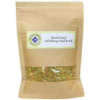Jyoti Ben's Mukhwas - Roasted Saunf With Dhaniya Daal And Till |Premium Mukhwas|Digestive Mouth Freshener|After-Meal Snacks|100% Natural|Good For Digestion - 250 Gram