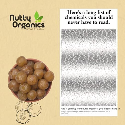 Nutty Organics Dried Amla Murabba 500 Gm | Vitamin C Rich Digestive Treat | Healthy & Natural Sweet Snack | Immunity Booster