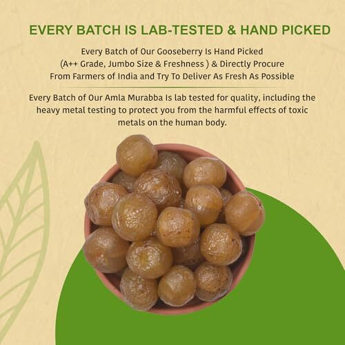 Nutty Organics Dried Amla Murabba 500 Gm | Vitamin C Rich Digestive Treat | Healthy & Natural Sweet Snack | Immunity Booster