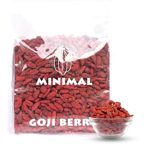 Minimal Premium Dried Goji Berries - 400 Gram Rich In Antioxidants, High In Protein & Fiber, Gluten-Free Superfood For Snacking, Smoothies, And Baking