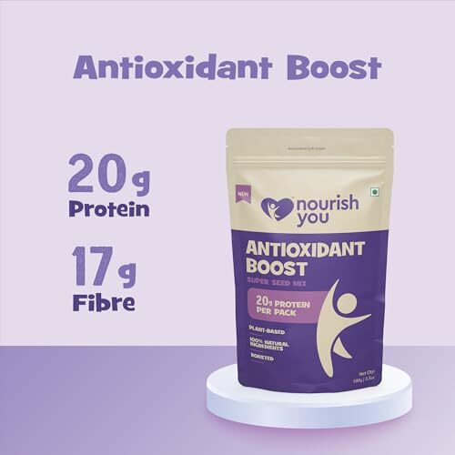 Nourish You Antioxidant Boost Trail Mix 100G | Mixed Seeds For Eating | No Artificial Flavours & Preservatives | Seed Mix Of Sunflower, Chia, Flax, Seasame, Pumpkin Seeds & Cranberries & Gojiberries | Pack Of 1