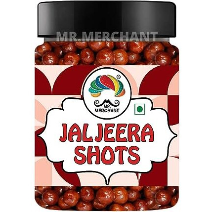 Mr. Merchant Jaljeera Shots, 300G [Chatpati Jaljeera Goli Mukhwas - Digestive Goli Mouth Freshener]