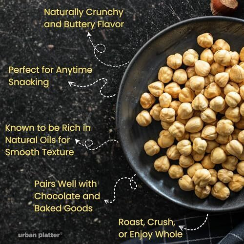Urban Platter Exotic Hazelnut Kernels, 100G (Rich In Protein & Fiber, Crunchy & Delicious, Add To Fruit Salads, Chocolates, Pralines , Trail Mixes, Ice Creams, Baked Goods, Travel-Friendly Pack)