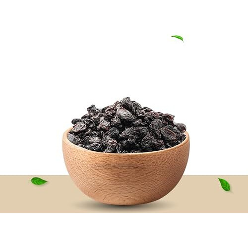 Kitchensmith Afghani Seedless Black Raisin 500 Gm | Draksh, Kaali Dakh, Kali Kishmish Raisins | Naturally Sourced, Dried & Sweet Dry Fruits (Air Tight Pouch)