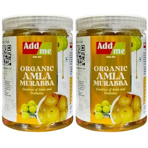 Add Me Special Amla Murabba 2Kg, Candy Without Sugar Syrup 2 X 1Kg Pet Jar Immunity Boosters